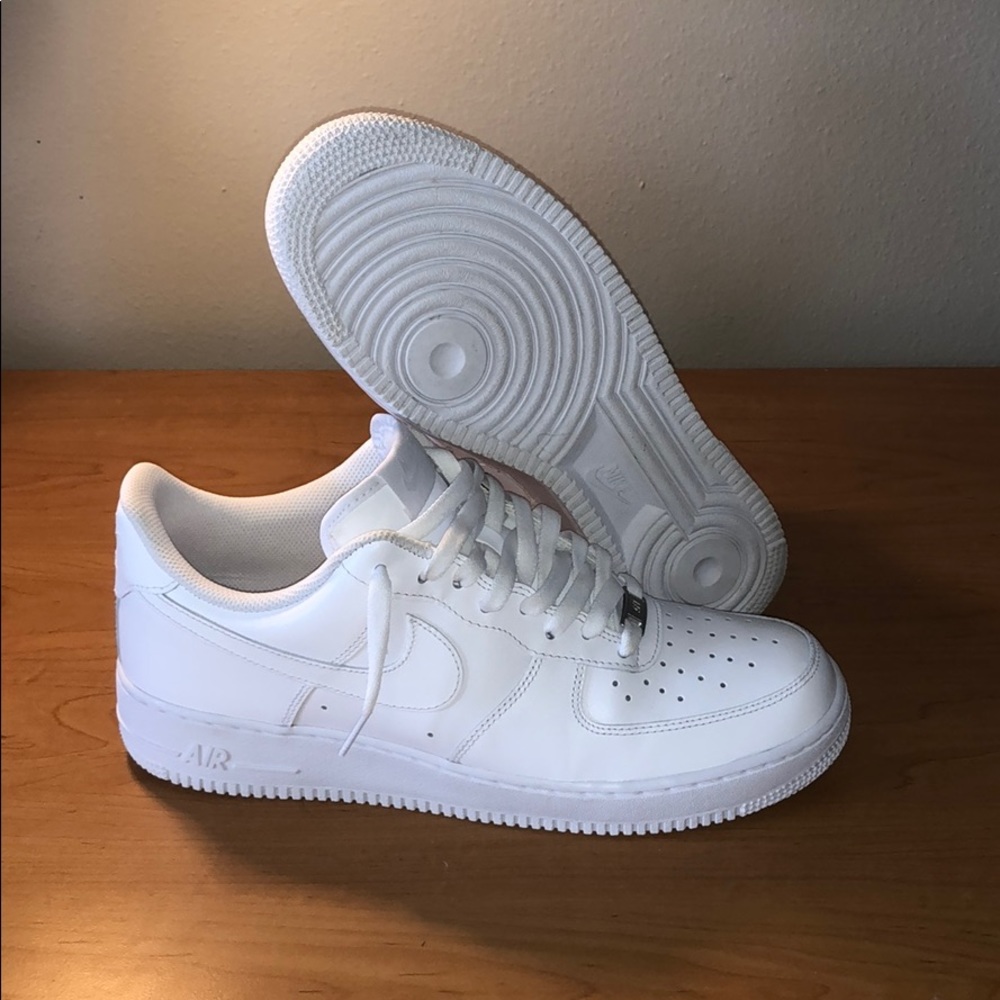 White Nike Air Force 1s